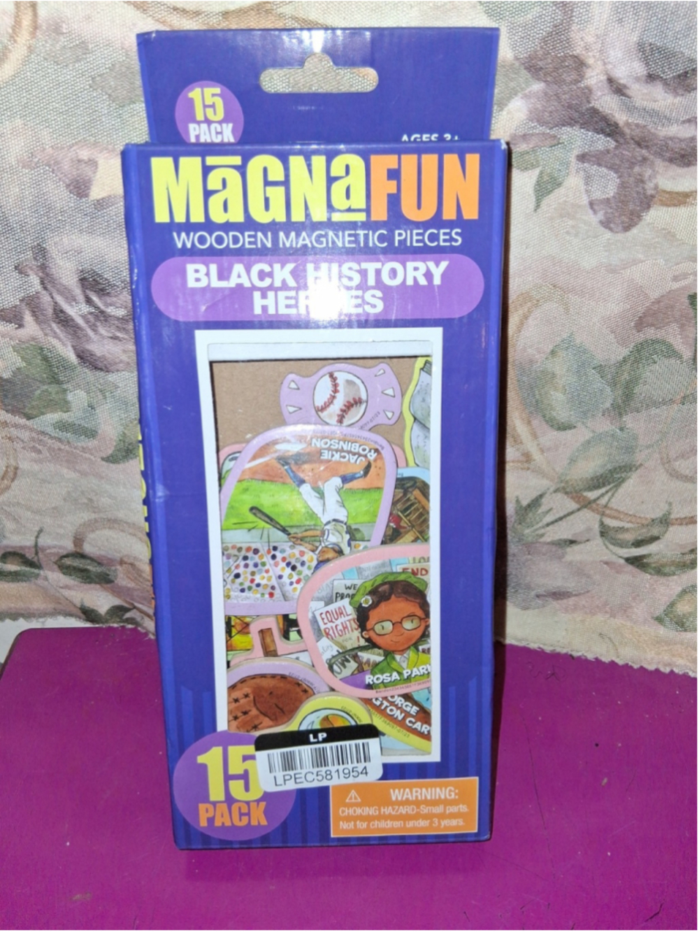 Brand New Bendon MagnaFun Wooden Magnetic Pieces Black History Heroes 15 Pack